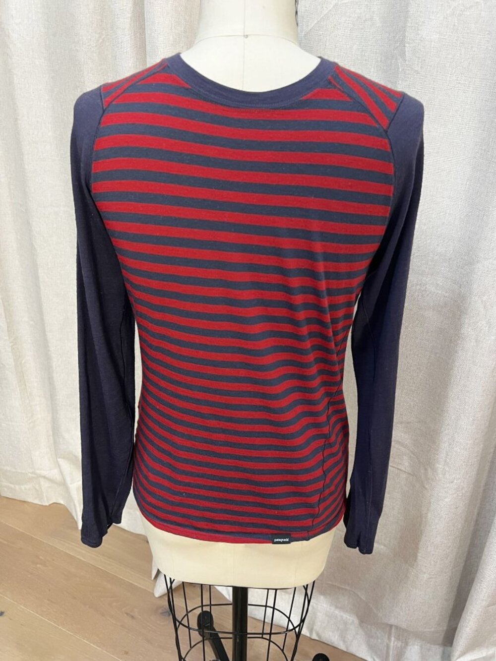 PATAGONIA Merino Wool LS Baselayer Men's S Red Navy